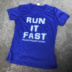 Run It Fast® Women's Cobalt Blue Tech Shirt