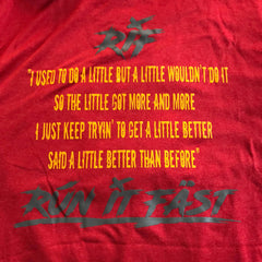 Run It Fast® Men's Scarlet Heather HULK FIRE Tech Shirt