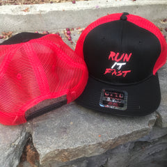 Run It Fast® Otto SnapBack Red & Black Hat