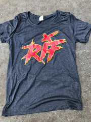 Run It Fast® Women's Graphite Heather HULK FIRE Tech Shirt