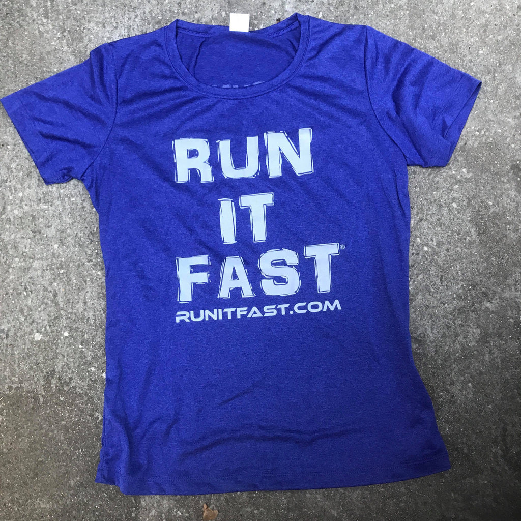 Run It Fast® Women's Cobalt Blue Tech Shirt
