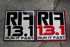 Run It Fast® Distance Stickers