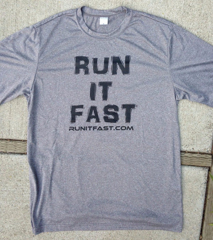Run It Fast® Men's Heather Gray Tech Shirt