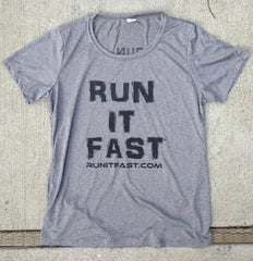 Run It Fast® Women's Heather Gray Tech Shirt