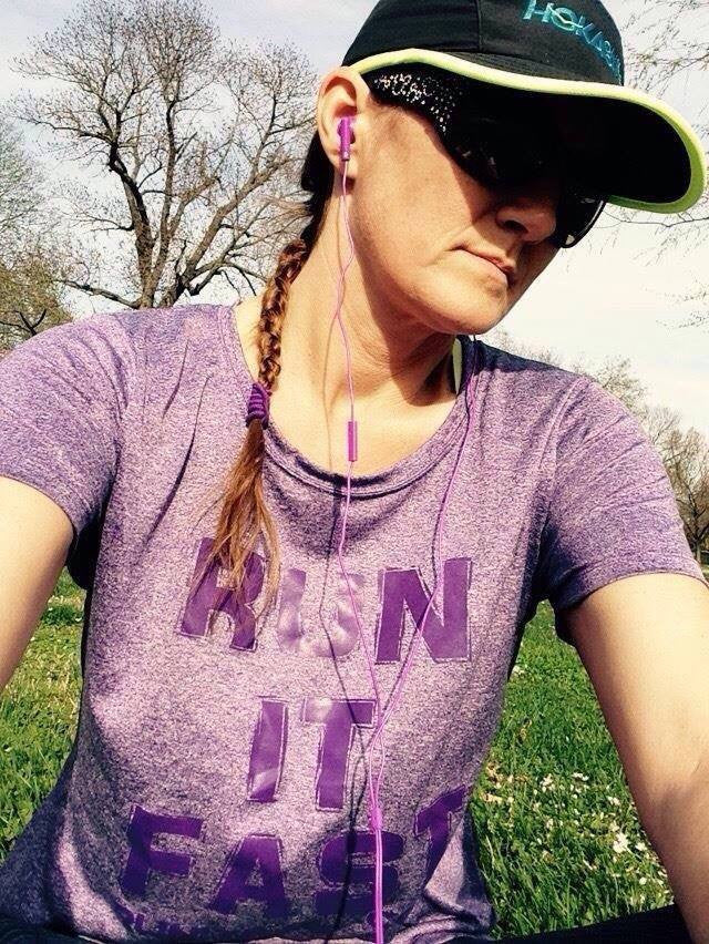 Run It Fast® Women's Purple Heather Tech Shirt