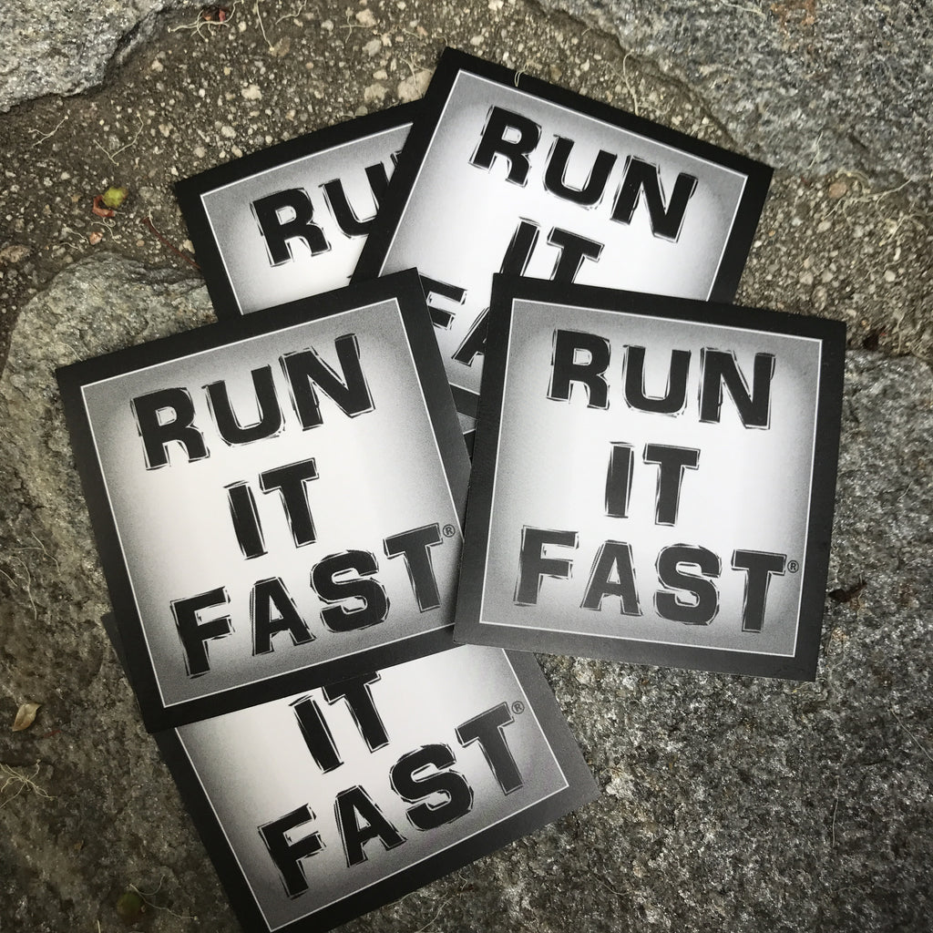 Fast Sticker Running Run It Fast Original Logo 2