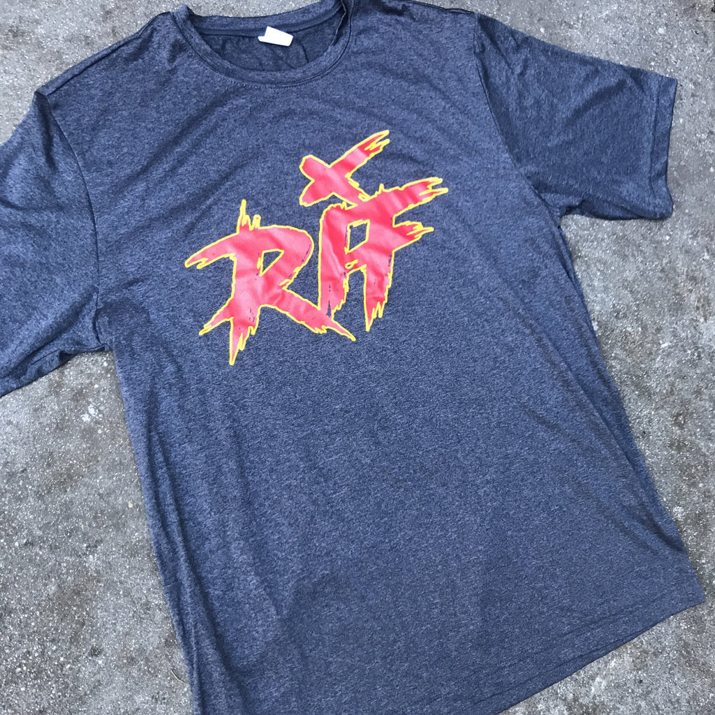 Run It Fast® Men's Graphite Heather HULK FIRE Tech Shirt