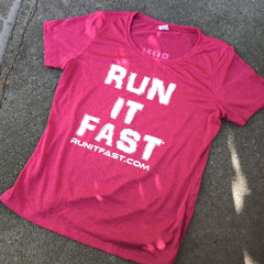 Run It Fast® Women's Hot Pink Tech Shirt