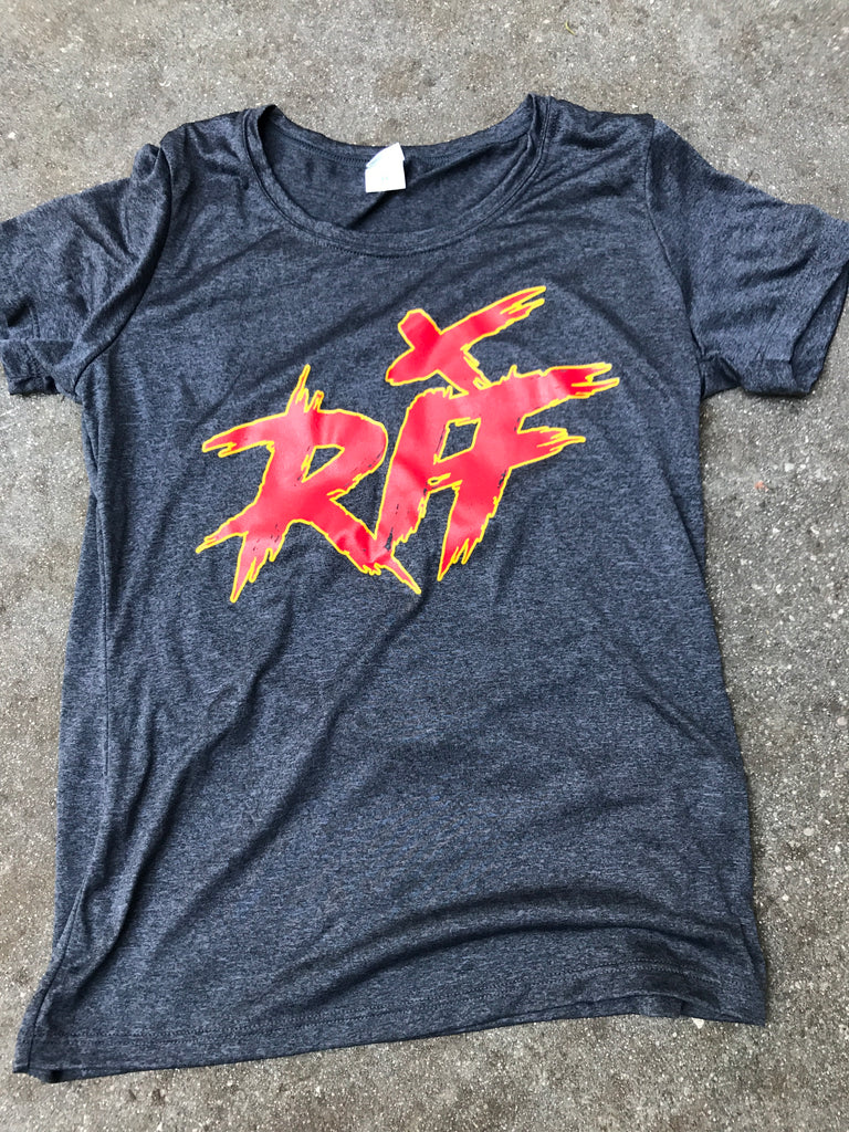Run It Fast® Women's Graphite Heather HULK FIRE Tech Shirt